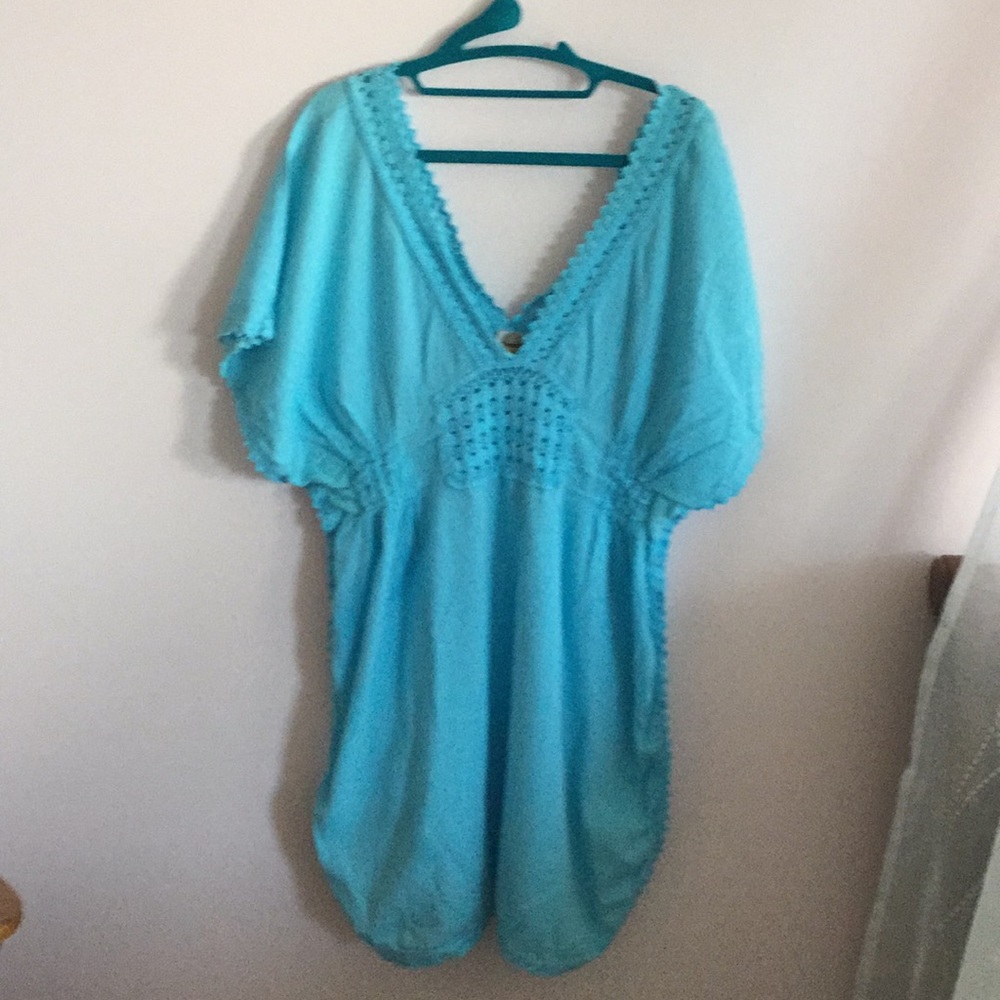 Pale blue coverup